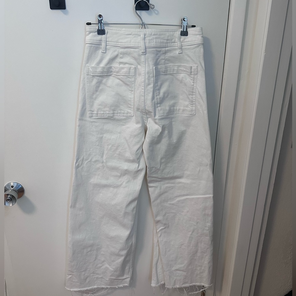 Zara marine jeans white